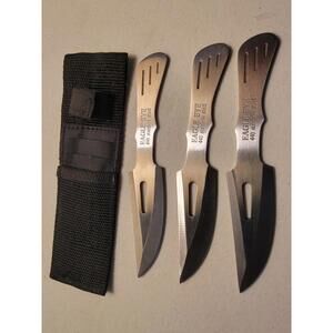 Eagle Eye Throwing Knives with fabric case 440 stainless steel--set of 3